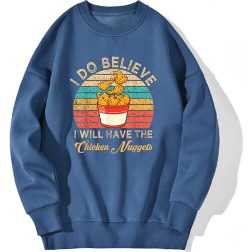 Chicken Nuggets Mens Sweatshirt Streetwear Casual Fleece Hoody Leisure Outwear Pullovers 2020 New Fall Winter Moletom Masculino