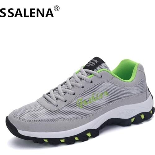 Men Comfortable Running Shoes Lightweight Summer Breathable Sports Shoes Trainers Mesh Athletic Platform Sneakers AA51107