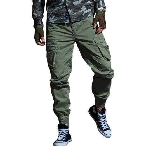 Shipping 2021 Autumn Tactical Mens Cargo Pants Casual Multi Pocket Military Pants Long Trousers 29-38