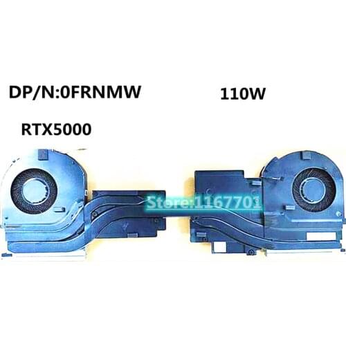 2020 New Laptop CPU/GPU Cooling Heatsink&Fan for Dell Precsion 7750 M7750 01NTTD RTX3000 RTX4000 80W 0FRNMW 110W RTX5000 020V3G