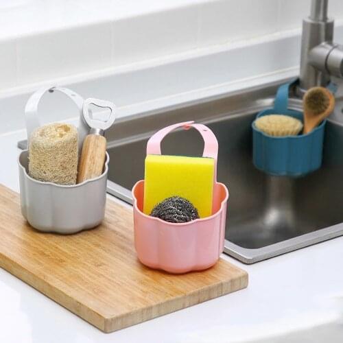 Artracyse Kitchen Sink Drain Basket Hanging Bag Faucet Sponge Rack Washing Vegetables Dish Sink Storage Hanging Basket