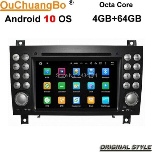 Ouchuangbo PX5 audio stereo radio android 10.0 for MB Benz SLK 171 2004-2011 with swc wifi BT 8 cores 4+64