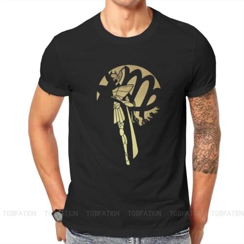 Saint Seiya Knights of the Zodiac Cosmo Athena Anime TShirt for Men Gold Virgo Basic Leisure Sweatshirts T Shirt Fluffy