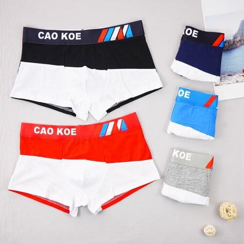 5Pcs/set Boxers Mens Sexy Panties Cotton Underwear Male Body Boxershort for Teenager Student