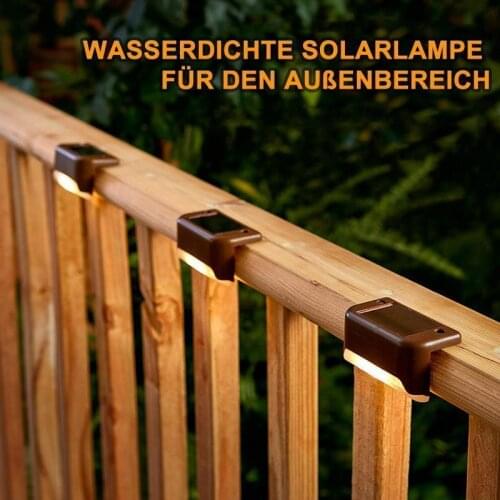 Solar Lights Solar Step Lights Outdoor Waterproof LED Power Garden Light Lamp decoration Patio Stair Garden Yard Fence Dropship