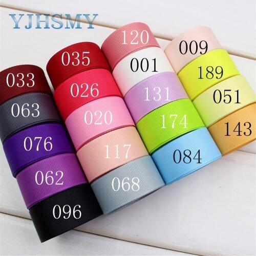 YJHSMY J-17419-L22MM,22 mm,10 yards Solid Color Ribbons Thermal transfer Printed grosgrain Wedding Accessories DIY material
