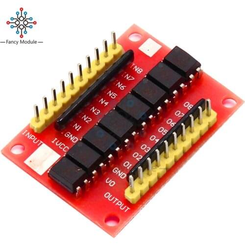 12 V 8 CH Channel Optocoupler Isolation Board High Level Trigger Isolated Module Positive Phase Amplification Plate 50mA