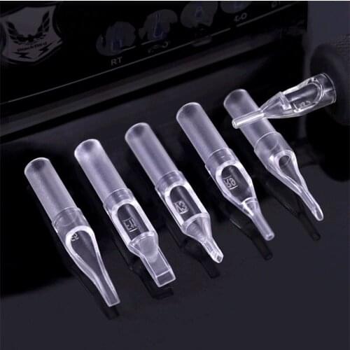 3 Boxes of Clear Transparent Disposable Tattoo Tips 50pcs per Box