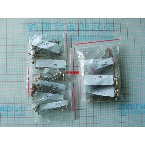 50pcs/lot photoresistor kit 5506 5516 5528 5537 5539 photoresistor resistor 5value*10pc