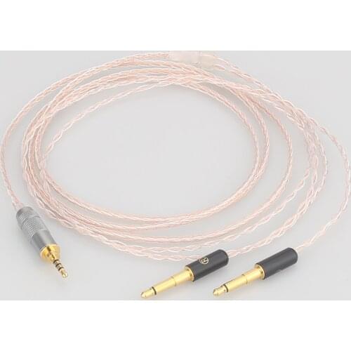 Audiocrast 8cores Replacement Headphones Cable Audio Upgrade Cable For Meze 99 Classics/Focal Elear Headphones