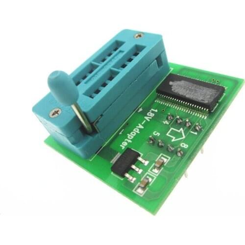 10PCS/LOT 1.8V adapter for motherboard 1.8V SPI Flash SOP8 DIP8 W25 MX25 use on programmers TL866CS TL866A EZP2010 EZP2013 CH341