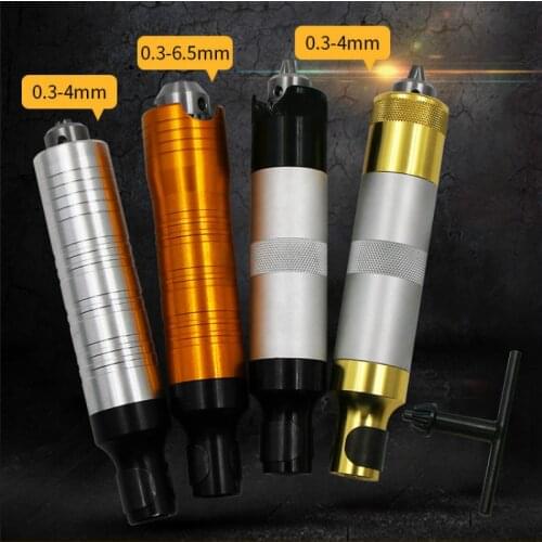 1set Rotary Tool Accessories Flexible Shaft handle 0.3-4/6.5mm Electric Drill Chuck for crafts carving polishing Power tool
