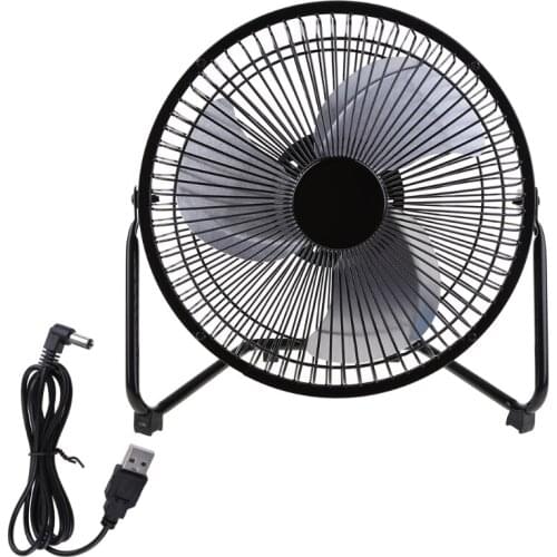 LILENG 6" 8" 10" Large Black All Metal Electric Rotating USB Powered 18650 Battery Powered Desktop Fan 100% brand new and