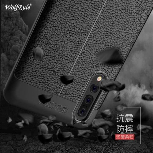 WolfRule Huawei P20 Pro Case For Huawei P20 Plus Cover Shockproof Luxury Leather TPU Case For Huawei P20 Pro Phone Funda Shell ]