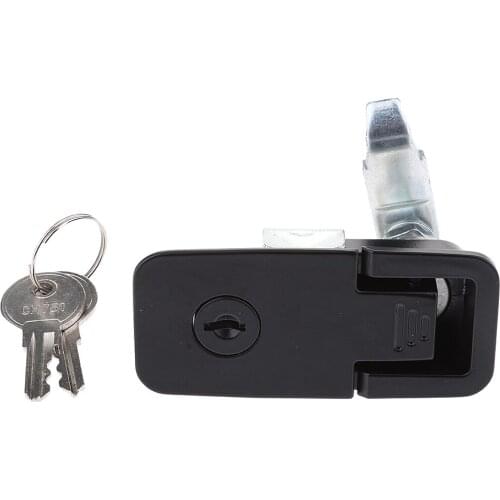 Black Compression Latch Keys Replace Flush Lever Adjustable Motorhome Cabin