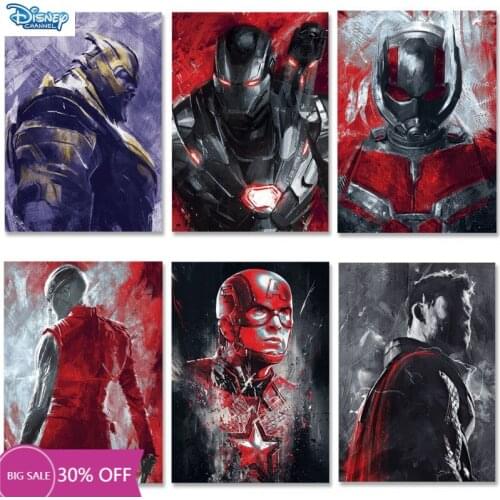 Disney Classic Marvel Poster Superhero Captain America Thor Avengers Canvas Painting Wall Decor Poster Pictures Room Home Decor
