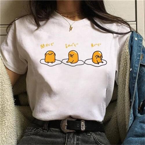 Summer new Funny Creative egg cub T-shirt printed chic Harajuku Neck Casual retro top womens fashion T-shirt