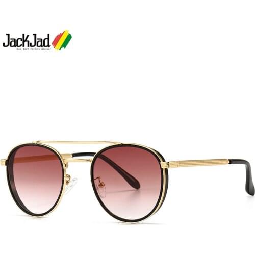 JackJad 2020 Fashion Classic Round Style Gradient Sunglasses Men ins Popular Vintage Brand Design Sun Glasses Oculos De Sol 2A28