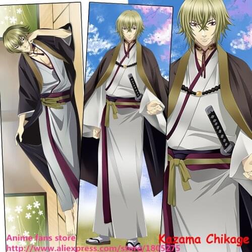 Cool Japanese Anime Pillowcase Hakuouki Kazama Chikage decorative Hugging Body Pillow Case