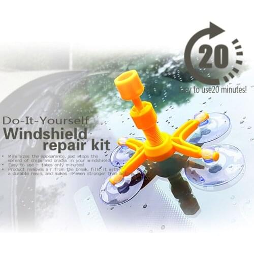 Windshield Repair Kit Quick Fix Car Cracked Glass Windscreen Repair Tool Kit Resin Sealer DIY Auto Window Screen Polishing Z2