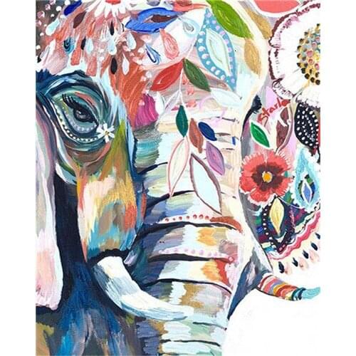 Diy Framed Animal Painting By Numbers for Adults Oil Paints Gift Drawing By Number Kits Canvas Pigment Coloring Art