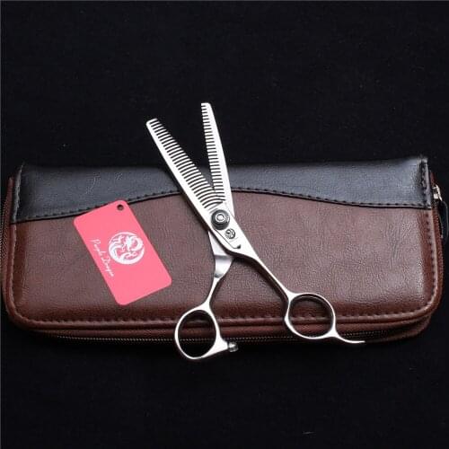 6" 17cm Purple Dragon 440C Haircut Set Thinning Shears Professional Hairdressing Scissors Double Side Teeth Hair Scissors Z2002