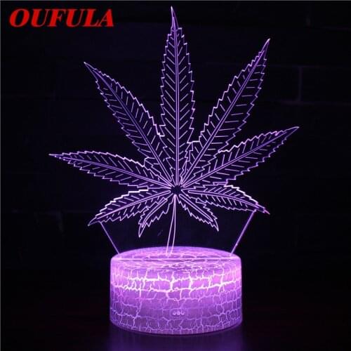 Night LED Lights Novelty 3D lamp Cute Toy Gift 7 Color Abstract Artist Graphics Cartoon Atmosphere Lamp For Children Kids Room