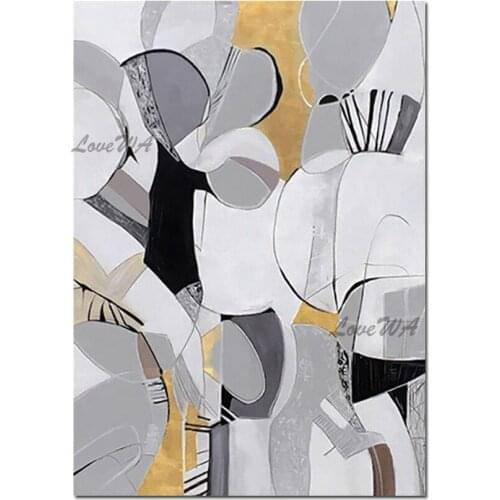New Abstract Wall Hangings Artwork Canvas Oil Painting Latest Design 100% Hand-painted Wall Picture Canvas Art High Quality