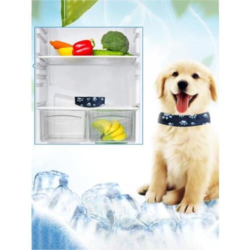 Dog Summer Cooling Collar Adjustable Pet Heatstroke Cool Collar Sunstroke Cool Neck Wrap Coling Artifact
