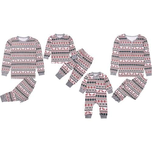 Citgeett Autumn Christmas Family Pajamas Set Striped Casual Family Matching Outfit Winter Nightwear Sleepwear Cute Pjs Set