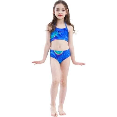 Swimming Suit Swimsuits Swimwear with Headband for Girls Bikini Swimwear Tassels Tops Summer Baby Girls Two Pieces Floral Briefs