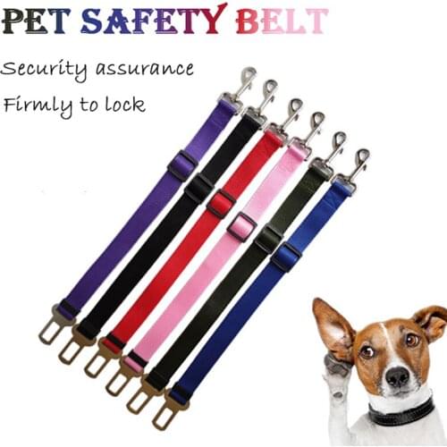Dog & Cat Car Seat Belt Adjustable Pet Seat Belt Pet Dog Magic Clip Pet Products Harness Safety Tie Tie Collar