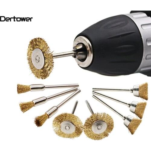 Pcs/lot Brass Brush Wire Wheel Brushes Die Grinder Rotary Electric Tool For Engraver Polishing Rotary Tools