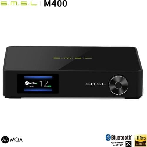 SMSL M400 MQA Bluetooth 5.0 DAC AK4499 Full Balanced aptX-HD DSD Decoder