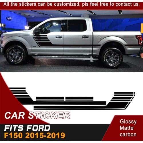 Special Edition Lead Foot Appearance Hockey Stripe Vinyl Graphics car sticker for F150 crew cab 2015 2016 2017 2018 2019