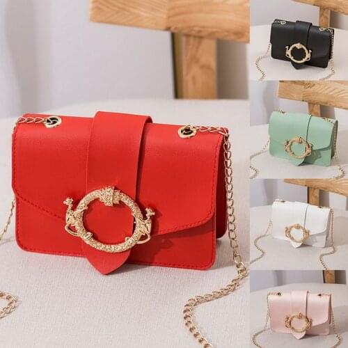Fashion Retro PU Leather Bags Mini Shoulder Bags For Women 2021 Handbag Female Travel Purse Shopping Bag Simple Female Daily Bag