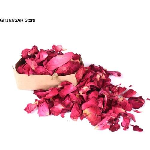 Dried Rose Petals Natural Flower Bath Spa Whitening Shower Dry Rose Flower Petal Bathing Relieve Fragrant Body Massager