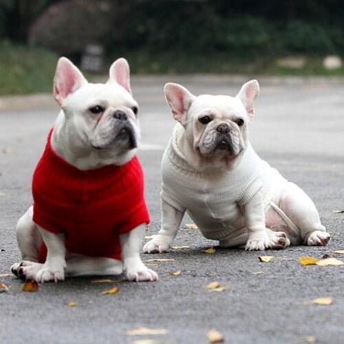 DogStory SWA Pet Sweater for Dogs & Cats, Dog Clothes, Sweater 7 Sizes 9 Colors French Bulldog Sweater