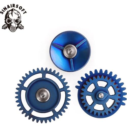 Tactics 9:1 13:1 16:1 18:1 High Speed Titanium Alloy Shaft Liquid Metal Gear Set AEG Airsoft Ver.2/3 Gearbox Hunting Paintball