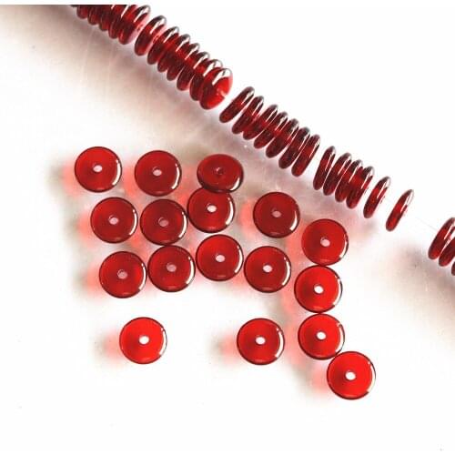Dark Red Resin Beeswax Charms New Arrival 6X2mm 8X2mm Abacus Button Rondelle Spacer Beads Jewelry Loose Beads 15 Inches B98