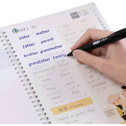 Liu Pin Tang 2pcs/set Reused Hengshui English Calligraphy copybook for Kids Children Exercises Calligraphy Practice Book libros