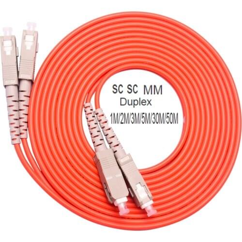 Fibre jumper 5PCS/lot SC/UPC-SC/UPC fiber optic patch cord 1M 2M 3M 5M Duplex Multimode cable ,optical fibre jumper MM DX free