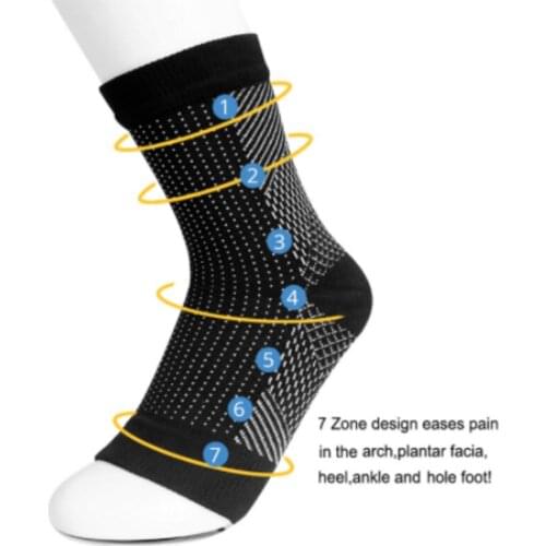 1 Feet Angel Anti-fatigue Outdoor Mens Socks Compressed Breathable Feet Support Socks Mens Support Socks Foot Socks