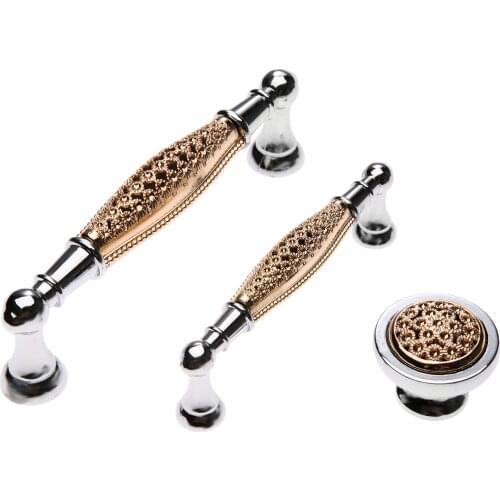 1x European Rose Gold Cabinet Handle Wardrobe Door Pulls Dresser Drawer Handles Kitchen Cupboard Handle Knobs