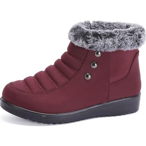 2019 New Winter Women Boots Warm Snow Boot Outdoor Plush Lining Ankle Boots Super Non-slip Lady Shoes Zapatos Mujer Plus Size 43