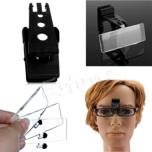 2020 New Folding Eyeglass Clip On Flip Magnifying Loupe Glass Handsfree Precise Magnifier