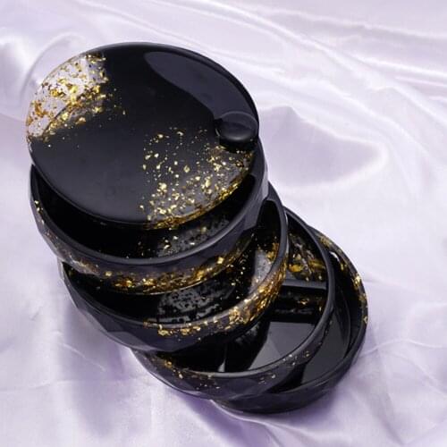 3 Style Rotating Storage Box Hexagon DIY Epoxy Resin Mould Multilayer Overlapping Jewelry Box Rack Decoration Silicone Mould