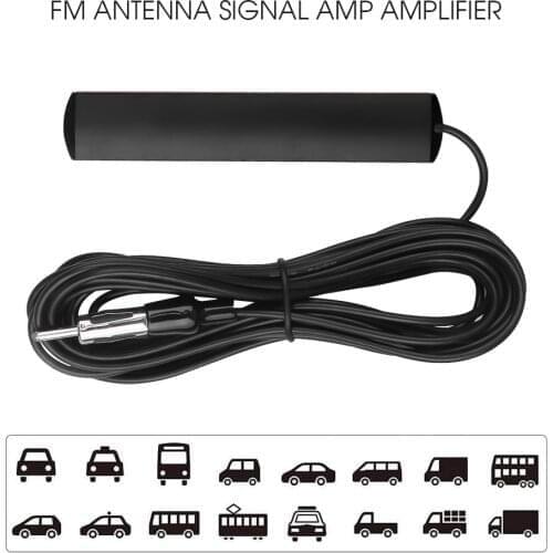 5 meter length DC 5-12V Car Radio Patch Antenna Aerial Booster Stability Signal FM AMP amplifier for truck boat Auto AB-T2