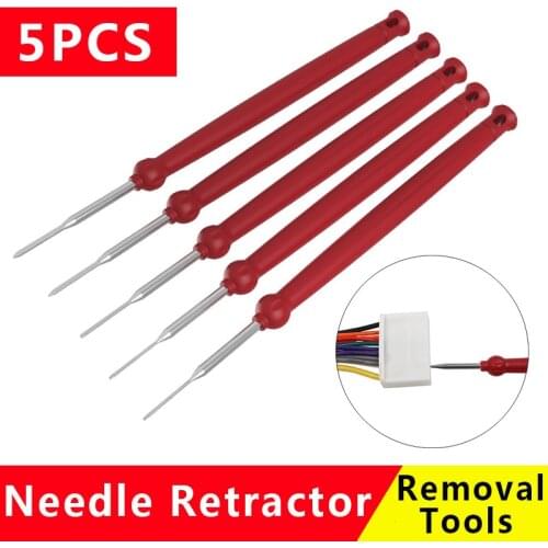 5pcs Car Plug Removal Tool Needle Retractor Pick Tool Harness Connection Electrical Wire Puller Terminal Repair Hand Tools Kit