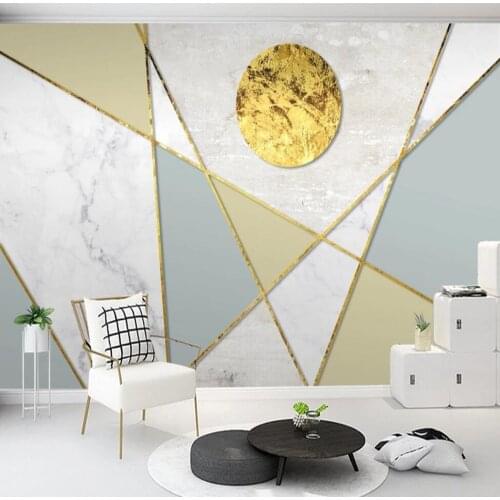 Milofi custom large wallpaper mural 3D abstract line geometric figure background wallpaper mural